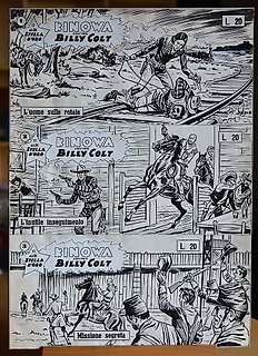 Kinowa III s. nn. 1/3 - Pietro Gamba - 3x original cover - Pagina singola - Prima Edizione (1959) | Catawiki