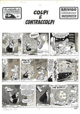 Massimo Bonfatti - Cattivik – Tav sfusa N.3 (di 8) – Colpi e contraccolpi
