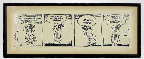 Walt Kelly "Pogo" Original Ink Drawn Comic Strip | misc / divers