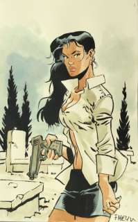 Meynet, Félix - Dessin original en couleur - Les Eternels - Uma | Catawiki