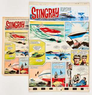 Stingray original artwork (1966) by Gerry Embleton for TV Century 21… | Comic Book Auctions ltd