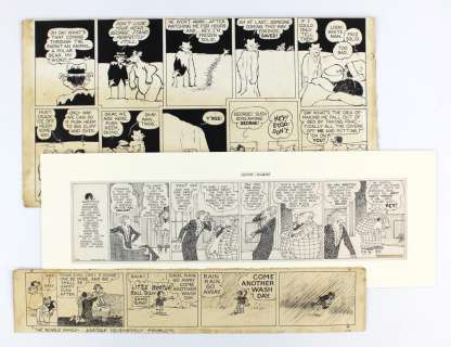 Harry J. Tuthill’s "The Bungle Family", 3 Large Comic Strips, Original Artwork | University Archives