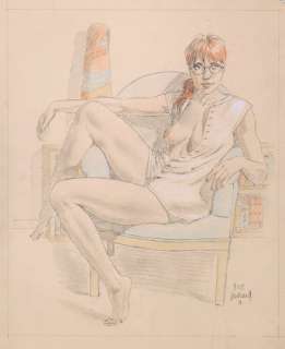 Juillard | Après la pluie, illustration aux crayons de coule… | Banque Dessinée