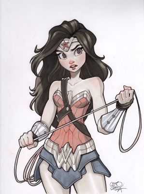 Chrissie Zullo | Chrissie Zullo Uminga - Wonder Woman | ComicArtFans Classifieds