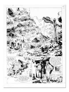 Alexis (Dominique Vallet Dit) | ALEXIS "Les aventures d’Al Crane" Encre de chine pour la planche&helli | Coutau Bégarie