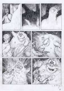 De Crecy, Nicolas | DE CRECY, NICOLAS. Prosopus. Superbe planche originale... | Aibo Art Auction