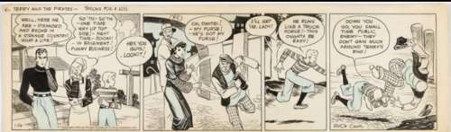Milton Caniff - For Sale!! - Terry And the Pirates Daily (January 26, 1935) - First Normandie Drake!