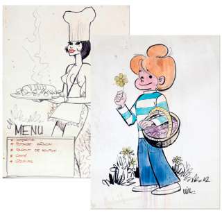 Will | Ensemble de 2 dessins inédits. Illustration de gr… | Banque Dessinée