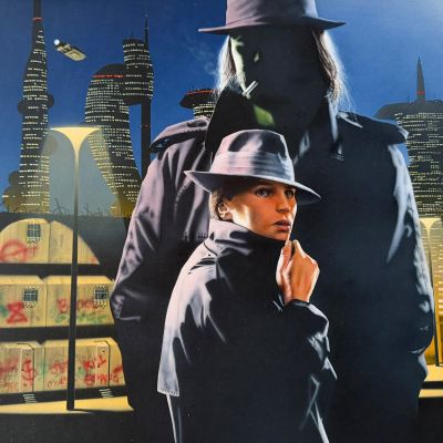 Lot 9 - Fred Gambino – Doctor Who: Mean Streets Cover Artwork (1997) | Oberon Auctions