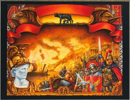 Paul Niemeyer – Conquest of the Empire Board Game Cover Original Art, 2005 | Oberon Auctions