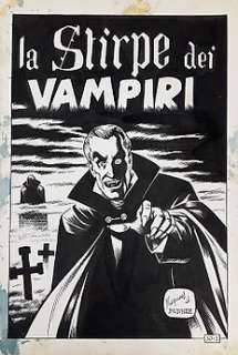 Satanik #50 - original splash page - Page volante - EO - (1966) 