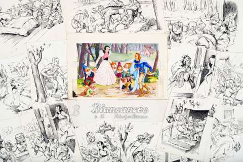 Silipigni Aldo - "Biancaneve e il Principe Azzurro", 1948 | Urania Casa d’Aste