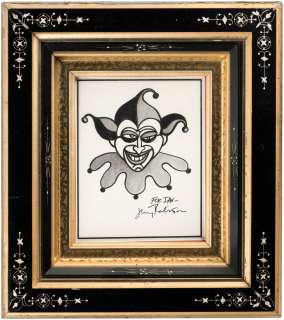 JERRY ROBINSON THE JOKER’S CALLING CARD FRAMED ORIGINAL ART. | Hake’s