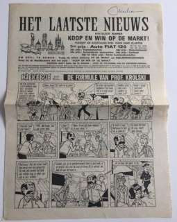 De Kiekeboes - De Formule van Prof. Krolski - Promokrant Het Laatste Nieuws - Niet in handel gebracht/oplage vernietigd - (1978) | Catawiki