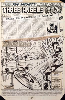 Bob Hall, Dan Green | Avengers (1963) #214 : Three Angels Fallen, Title Splash Page | ComicArtFans Classifieds