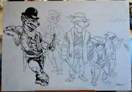 Djungle - Marco Itri - original illustr. - Page volante - EO - (2018) | Catawiki