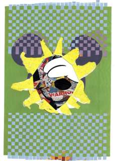 Mickey Mouse Collage - Andy Warhol Series 4/4 - Large Original Artwork - Ia Llamozas - EO | Catawiki