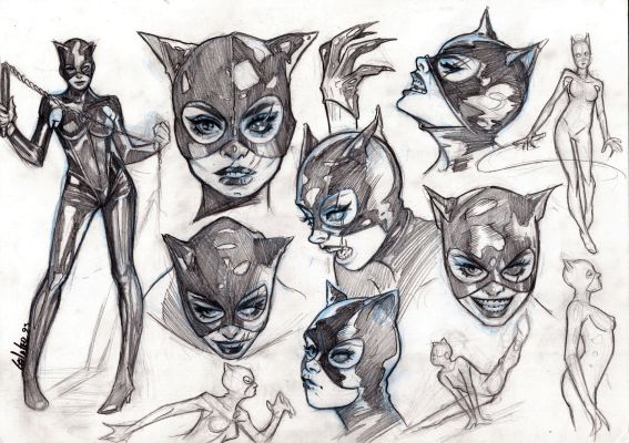 Leila Leiz | Catwoman Character Sheet By Leila Leiz | ComicArtFans Classifieds