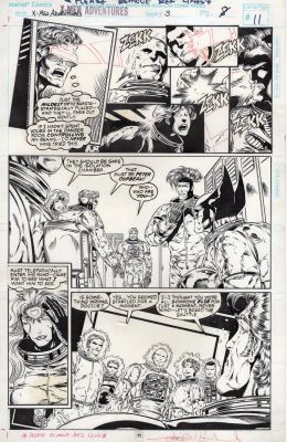 John Hebert | X-Men Adventures 3 Pg 8 Hebert | ComicArtFans Classifieds