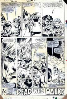 Bruce Jones, Bob Hall, & Armando Gil - KA-ZAR Planche originale à l‘encre