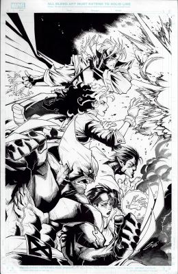 Gerardo Sandoval | Uncanny X-Men #32 Sandoval Wolverine Rogue Gambit | ComicArtFans Classifieds