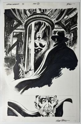 Steve Epting | Steve Epting - Captain America #46 Title Splash (Published Marvel Art) | ComicArtFans Classifieds