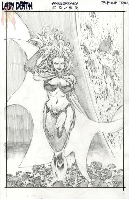 Philip Tan | Lady Death Immortal Deception Sdcc Exclusive Cover By Philip Tan | ComicArtFans Classifieds