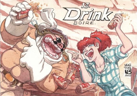Nicolas Sauge | Nicolas Sauge - Porco Rosso Watercolour | ComicArtFans Classifieds