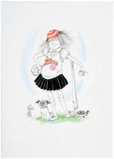 ELOISE SPECIALTY ORIGINAL ART BY HILARY KNIGHT PLUS SIGNED BOOK & LETTER. | Hake’s