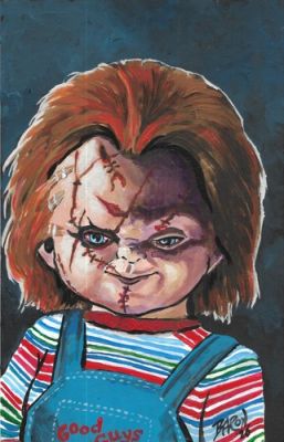 Child’s Play..Chucky ........original acrylic paint illustration | eBay US (Buy It Now)