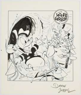 [Original comic & book illustrations] Daan Jippes (1945-) - cover illustration Donald Duck | Zwiggelaar Auctions