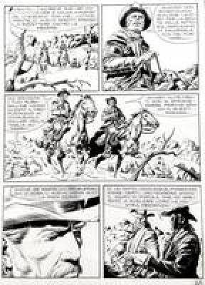 Gianluca Cestaro | Original page for Tex. Cm. 24x33. Ink. Mint. Code 2303. | Segni e Disegni