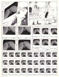 Milo Manara (Né En 1... | Le piège Encre de Chine, feutre et collage pour la... | Tessier Sarrou