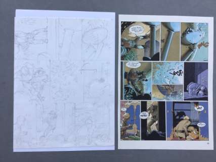 Hermann - Planche originale crayonné (p.35) - Jeremiah T.13 - Strike - (1988) | Catawiki