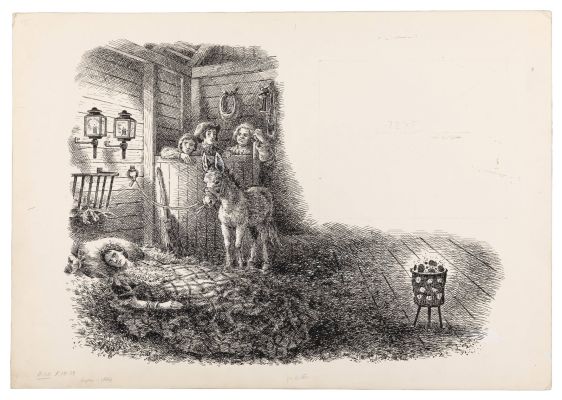 Lot 537 - [ILLUSTRATION]. JACQUES, Faith (1923-1997). Group of 14 Illustrations for Moss and Blister. Circa | Potter & Potter
