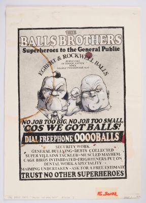 Lot 196 - Kevin Walker 2000 AD Prog #1128 The Balls Brothers ?Heroes For Hire Part 1? Story Pages (Fleetway, | Stanley Gibbons Baldwin’s