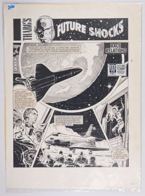 Ron Smith 2000 AD Tharg’s Future Shock Race Relations & Reunion Title Story Pages (Fleetway, 1989) | Stanley Gibbons Baldwin’s