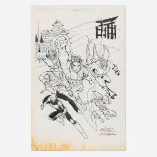 Gustavo Vazquez and Bud LaRosa, Sunfire & Big Hero 6 Promotional Art #1 Original Art (Marvel Comics,1998) | Landry Pop Auctions