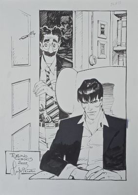 Illustrazione originale Luigi Piccatto Dylan Dog Tonino comics 2000 | Venere Comic Art