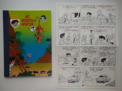 Mau, Bob | Original page (p.8) + album  - Kari Lente 38  - Het vergeten avontuur  - hc with cloth spine  - 1st edition  - (2009) | Catawiki