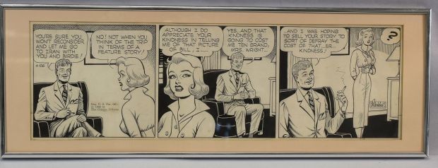Lot 287 - MARTIN BRANNER FRAMED ORIGINAL COMIC ART | misc / divers