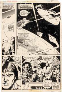 "STAR WARS" #2 COMIC BOOK PAGE ORIGINAL ART BY HOWARD CHAYKIN. | Hake’s