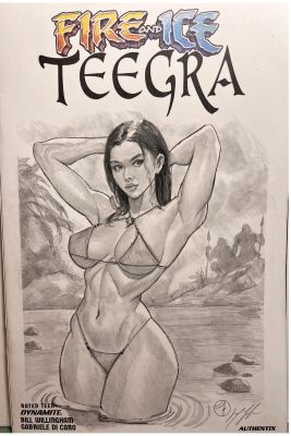 Jay Fife | Fire and Ice: Teegra Sketch Cover | Raremarq (Buy It Now)