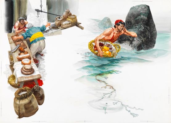 Lot 1 - Ferri (Rino Ferrari) - Abdallah of land and Abdallah of sea, 1966 | Urania Casa d’Aste