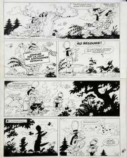 Macherot | Sibylline, planche n°4 Ã  l’encre de Chine de l’Ã… | Banque Dessinée