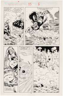 "MARVEL COMICS PRESENTS" VOL. 1 #55 COMIC BOOK PAGE ORIGINAL ART BY DAVID ROSS (HULK VS. WOLVERINE). | Hake’s