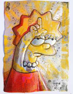 ComicCAN - ORIGINAL Artwork -Chris Duncan - LISA SIMPSON on Tropical Red Bull can   - Autre - (2018/2019) | Catawiki