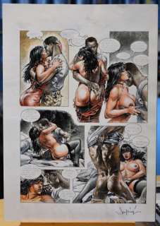 Druuna - P. E. Serpieri - acquerello origin. su stampa - Page volante - EO | Catawiki