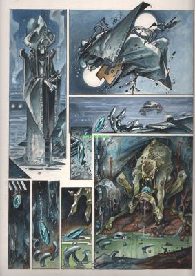 Alfonso Azpiri | Lorna Cementerio de Marfil Rojo pg 39 | Artcoholics