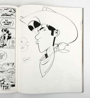 Bonhomme Lucky Luke Superbe... | BONHOMME Lucky Luke Superbe dédicace sur le tirage... | Vermot et Associés